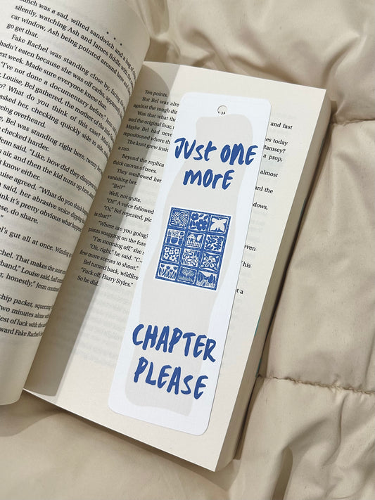 Marcapáginas- Just one more chapter please