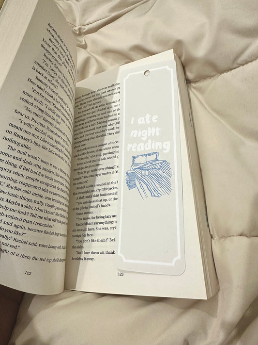 Marcapágina - I ate night reading