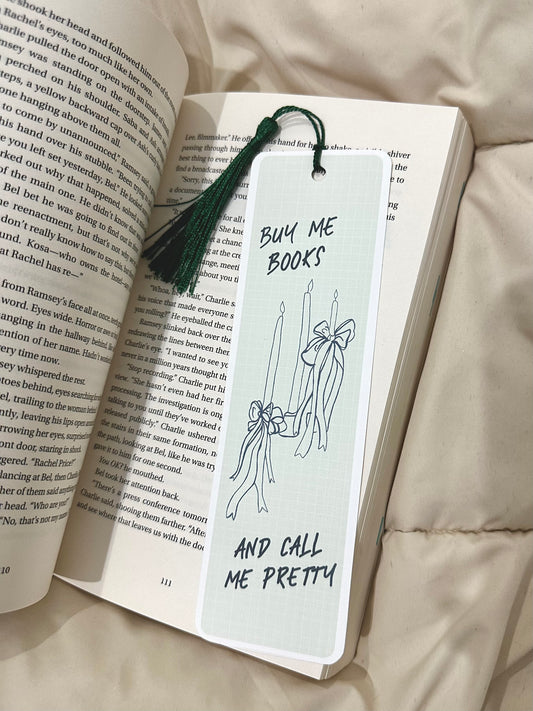 Marcapáginas - Buy me books and call me pretty