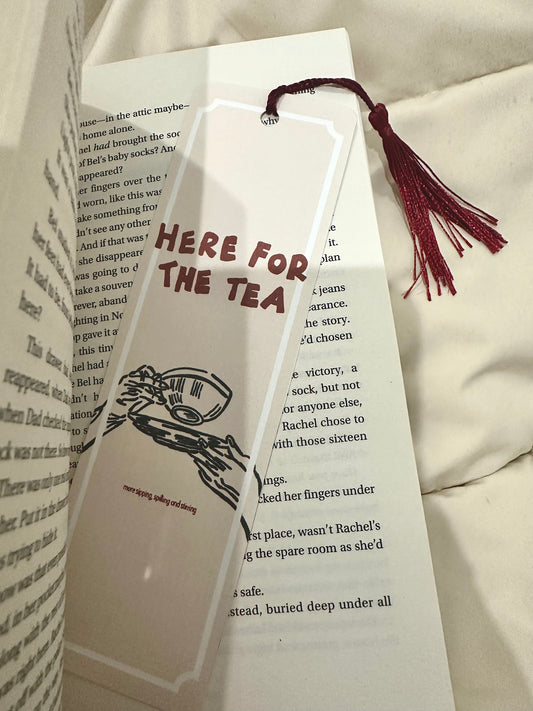 Marcapáginas- Here for the tea