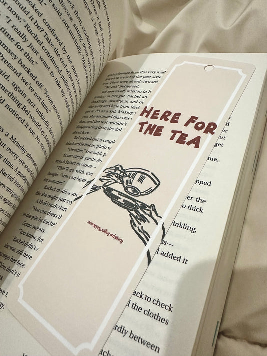 Marcapáginas- Here for the tea